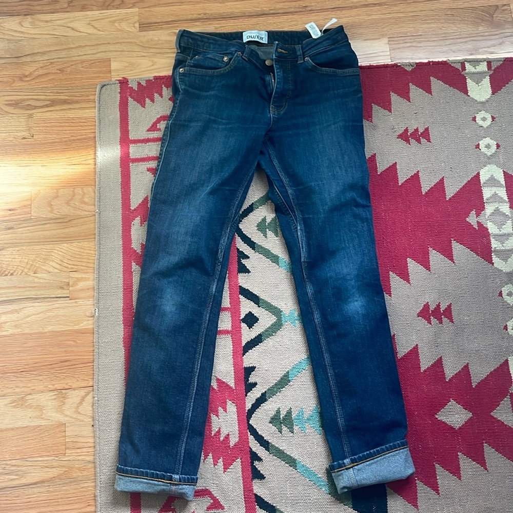 DU/ER duer fireside fleece lined jeans